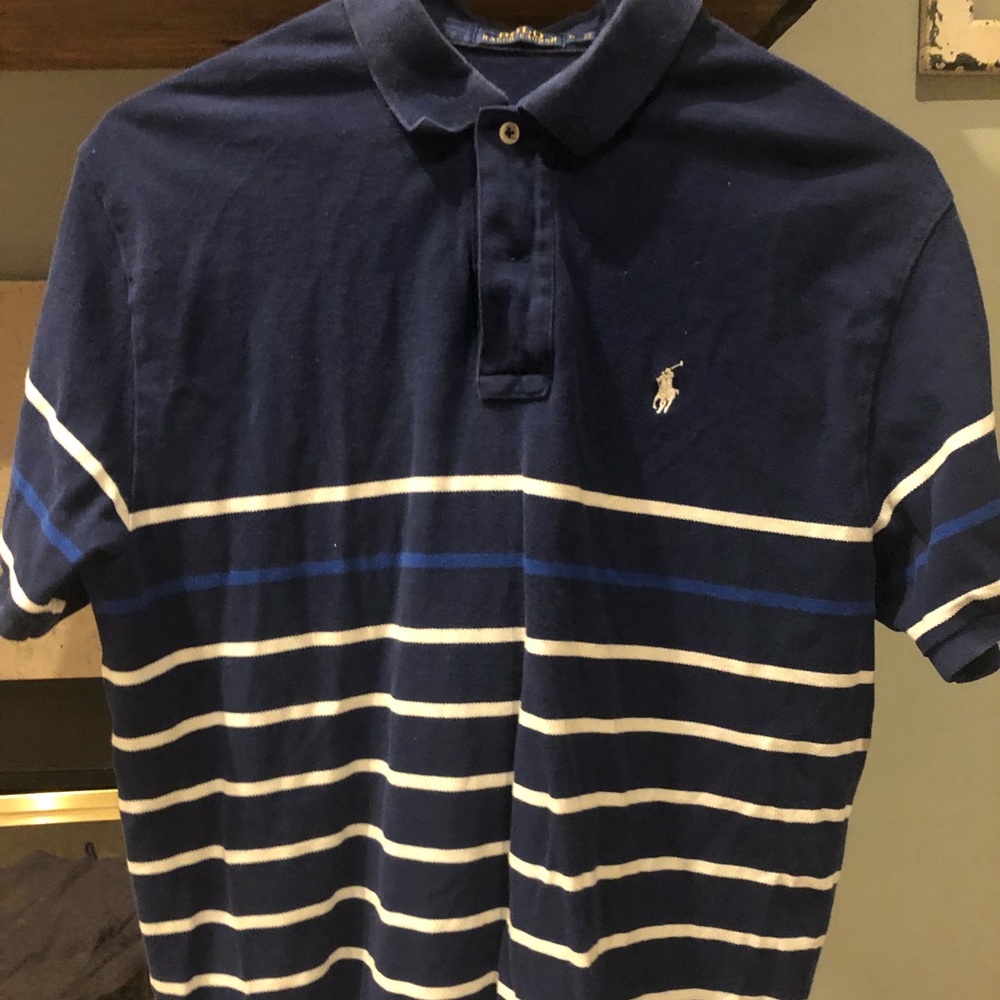 Ralph Lauren Blue Stripe Polo